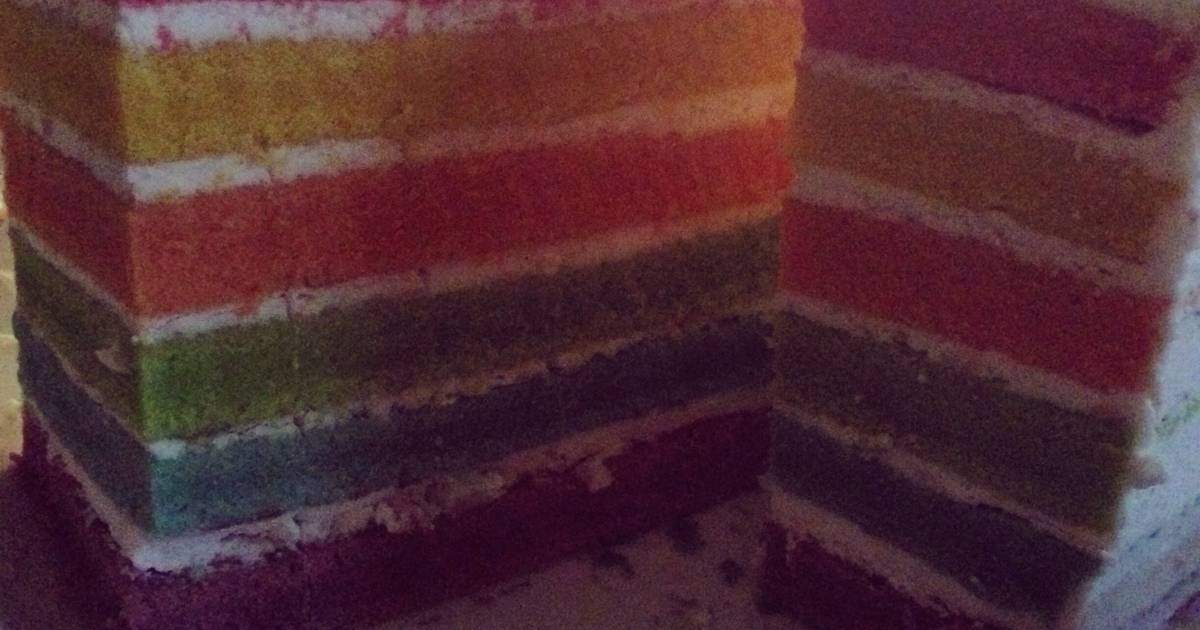 Resep Rainbow Cake a la Els