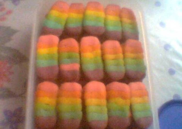 resep makanan Lidah kucing rainbow