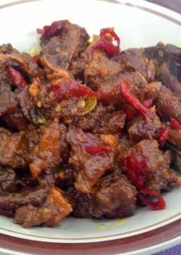 Oseng daging sederhana