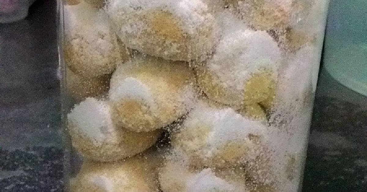 Resep putri salju(no mixer no oven)