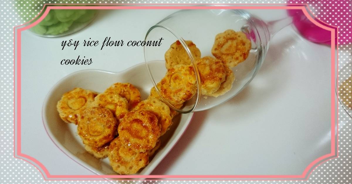 Resep Rice flour coconut cookies