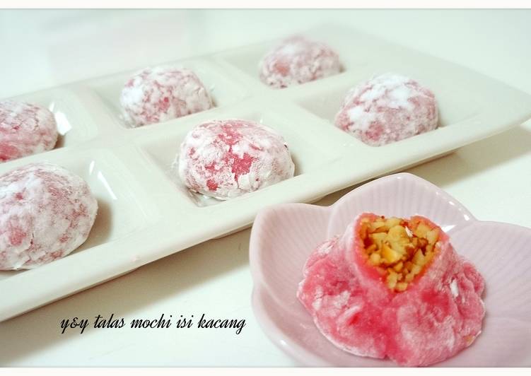 resep lengkap untuk Talas mochi isi kacang