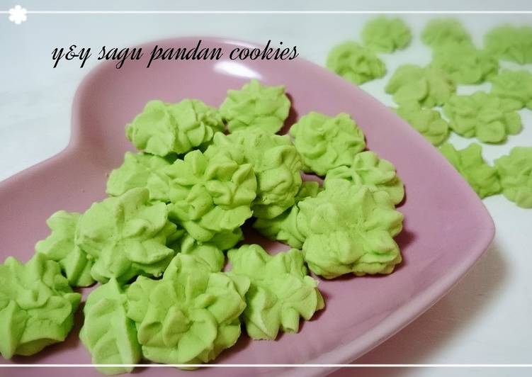 Resep Sagu pandan cookies Kiriman dari yNy