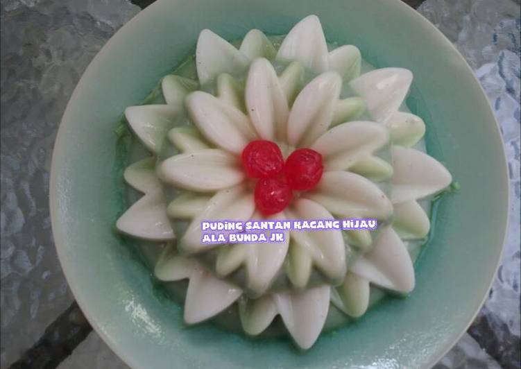 resep lengkap untuk Puding santan kacang hijau ala bunda Jk