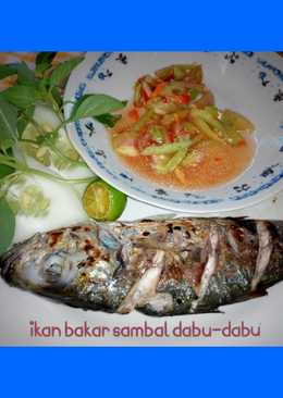 Ikan bakar sambal dabu-dabu khas manado