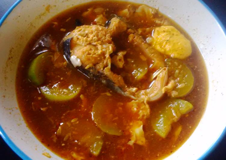 resep lengkap untuk Patin Kuah Timun