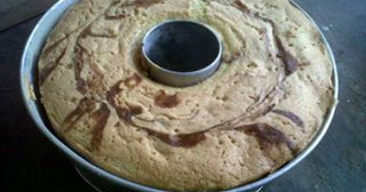 Resep Eureka! Bolu marmer jadul 4 telur tapi seukuran 8 