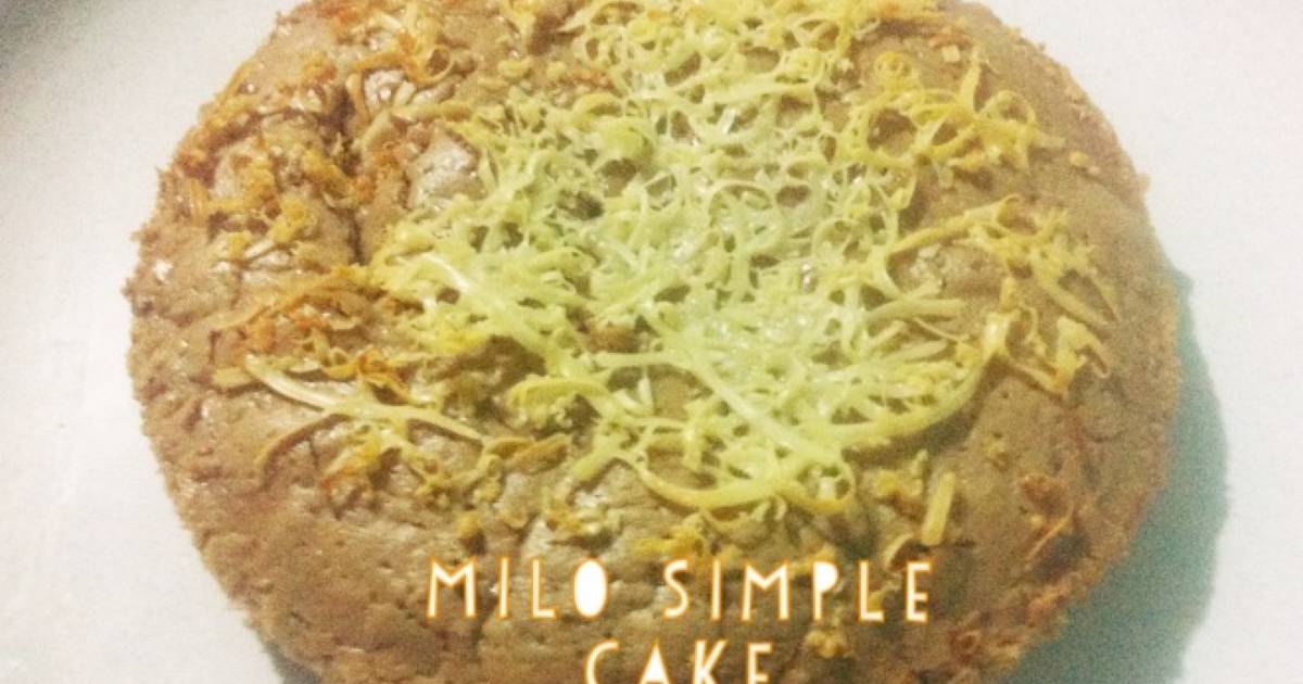 Resep Milo simple cake