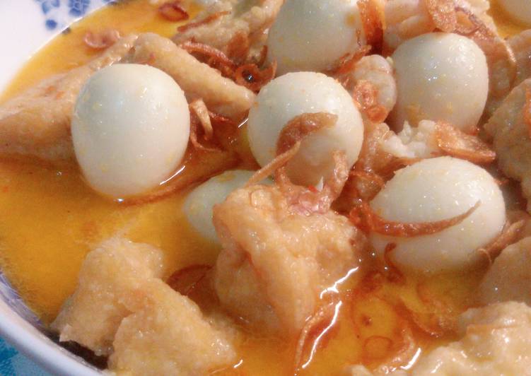 gambar untuk resep Tahu & Telur Puyuh Kuah Santan Pedas