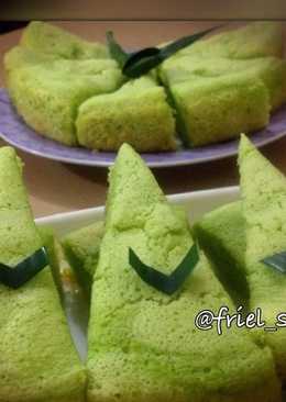 Bolu pandan daun suji - rice cooker
