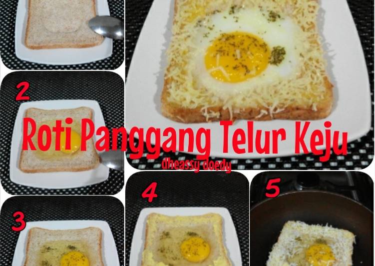 cara membuat Roti Panggang Telur Keju