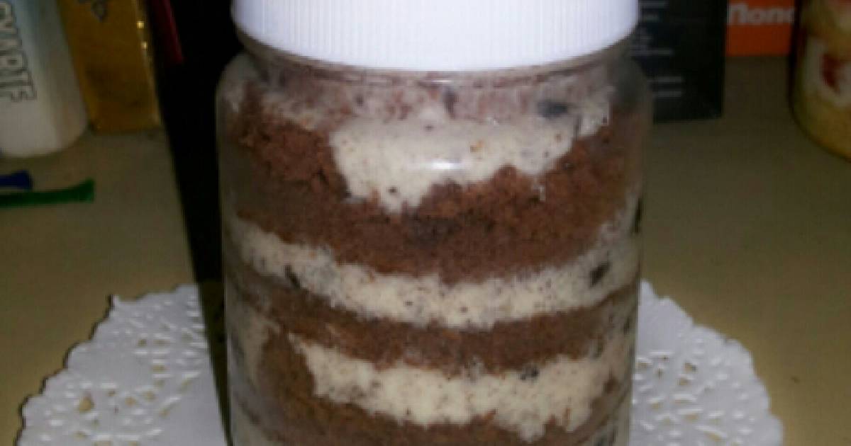 Resep Oreo cheese cake in jar