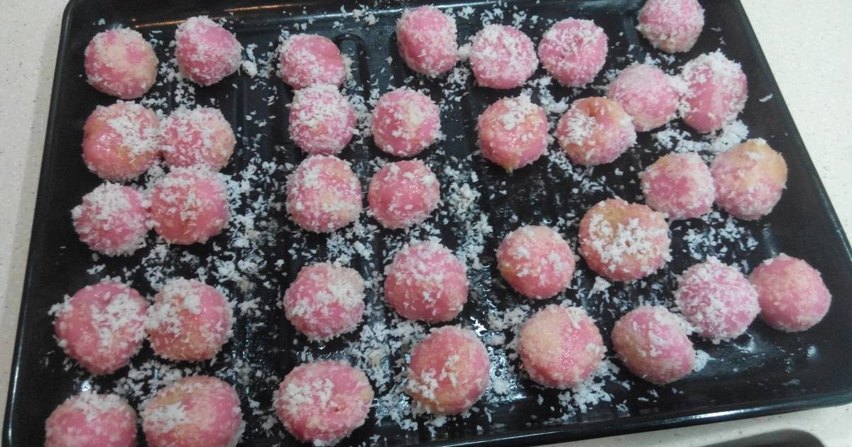Resep Klepon merah jambu