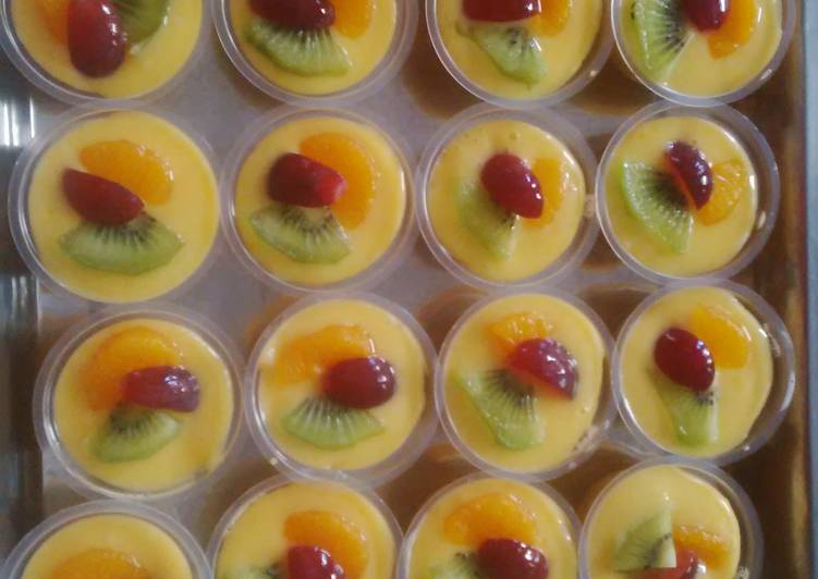 cara membuat Puding Coctail