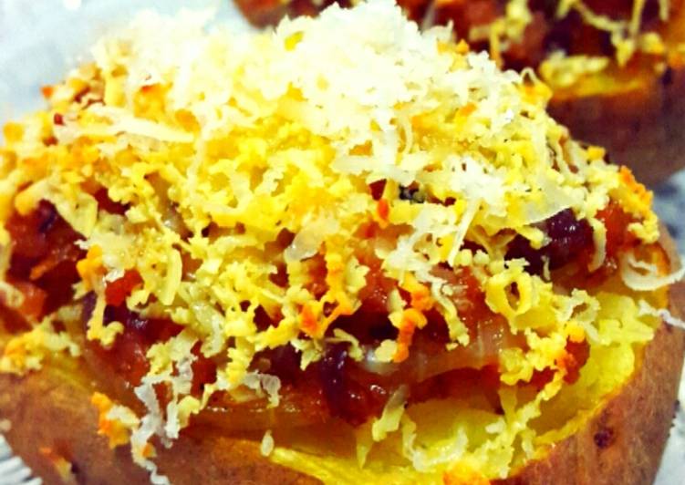 Resep Bolognaise Baked Potato with Cheese Oleh Vita Marshinta Dewi