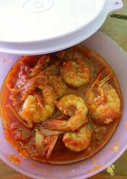 Udang saos merah