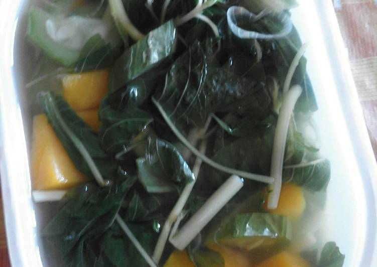 Resep Sayur bening bayam pitula waluh oleh Ala Dapur Galuh 