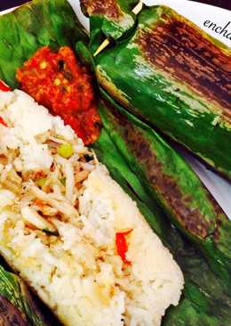 Nasi Bakar Teri Medan (Simple)