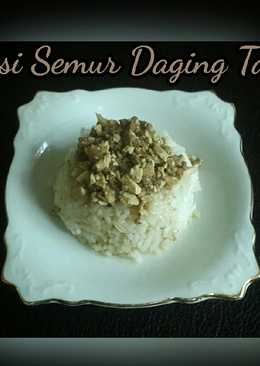 Nasi semur daging tahu ( Mpasi 1 th ke atas )