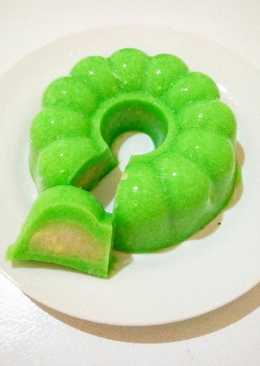 Puding Lumut Isi Durian