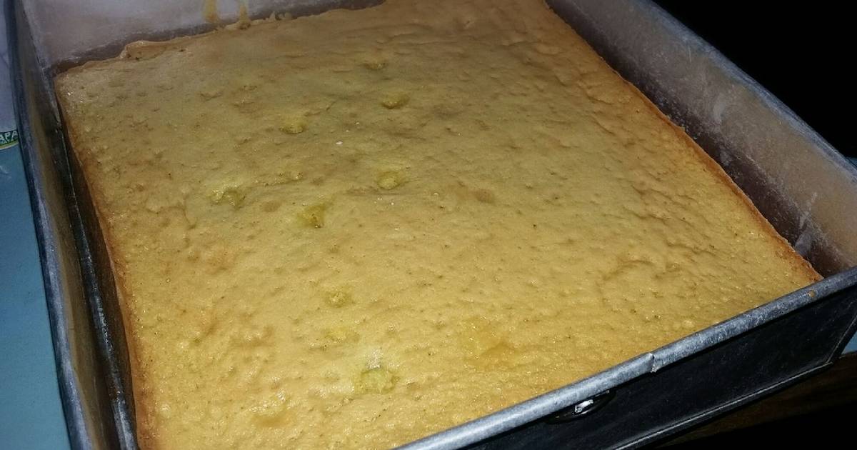 Resep Sponge Cake (for tart base)