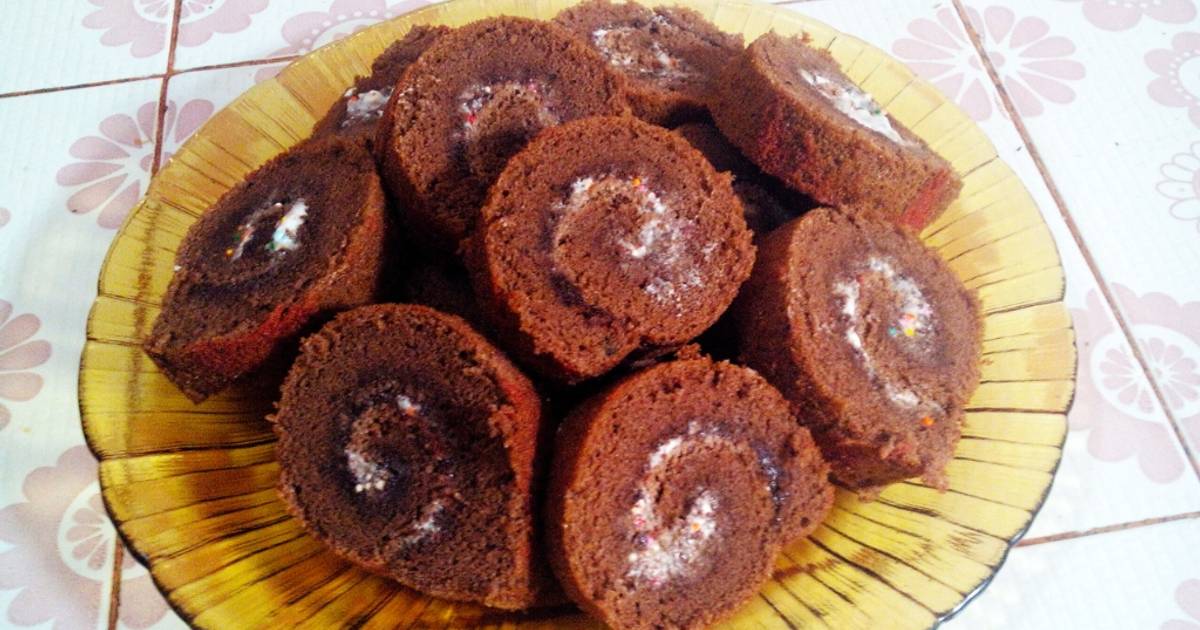 Resep Bolu Gulung Cokelat Ekonomis
