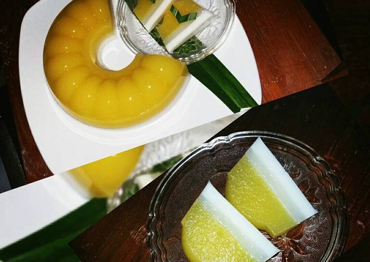 resep makanan Puding jagung manis lapis santan