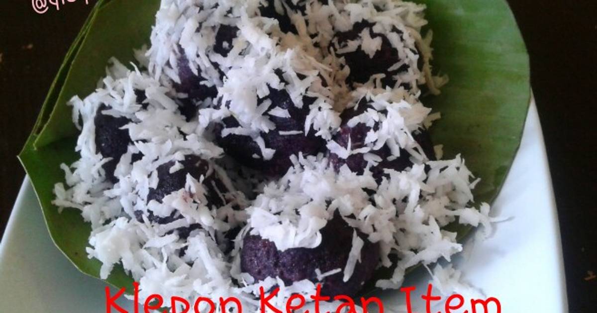 Resep Klepon Ketan Item