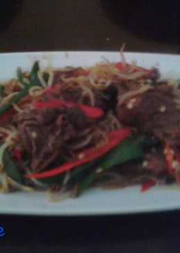 Daging toge bumbu teriyaki