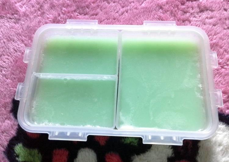 resep masakan Agar hijau santan instan