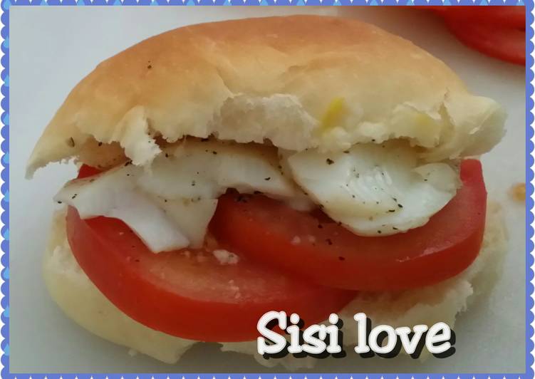 resep Sandwich tomat telur sederhana