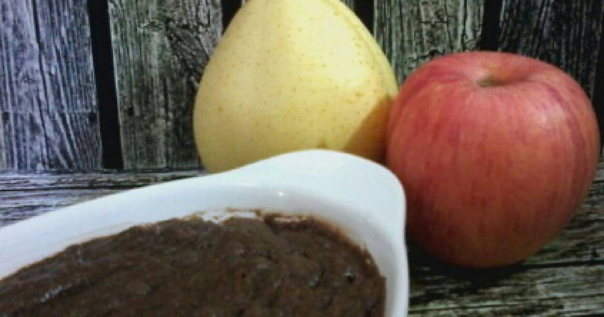 Resep One Bowl Pear Apple Brownie (Brownies Pirepel)