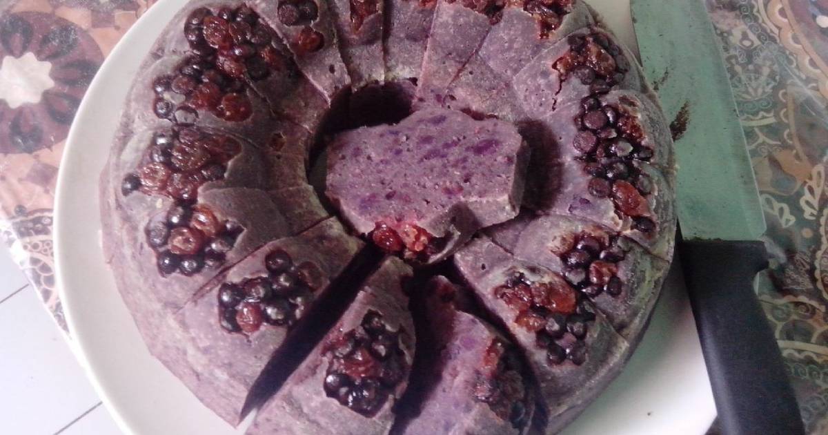 Resep bolu  kukus  ubi  ungu  tanpa  TBM Sp oleh Abidah 