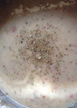 Cream soup jamur smooked beef