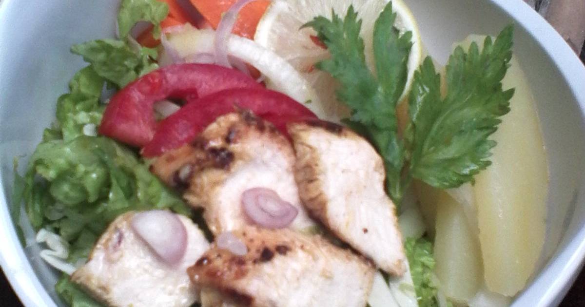  Resep  salad  sehat lengkap  dressing olive oil lemon oleh 