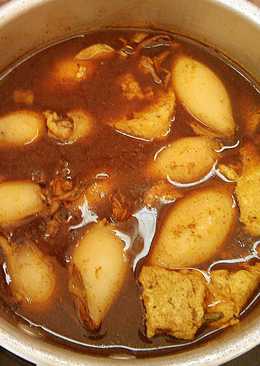 Gulai cumi tahu isi