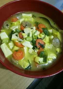 Sayur Tahu dan wortel sederhana