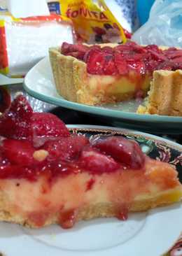 Pie susu menyerupai new york cheese cake. :D