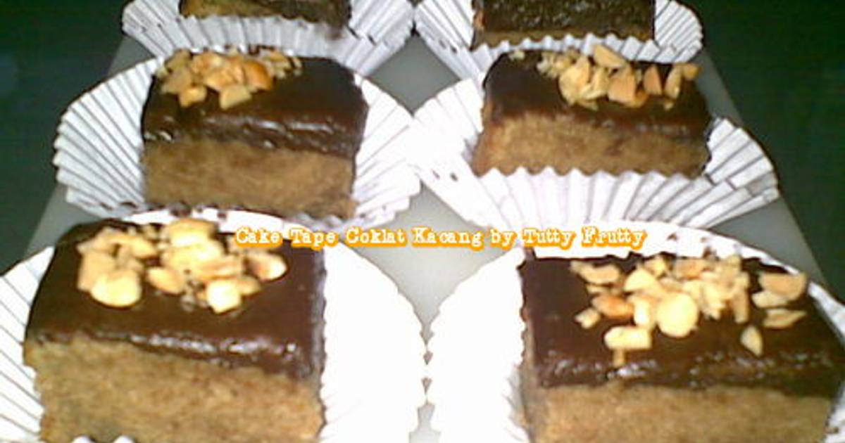 Resep Cake Tape Coklat Kacang
