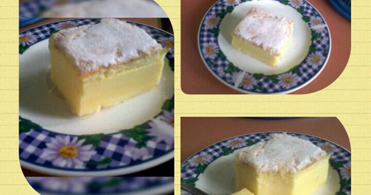 Resep Magic Custard Cake