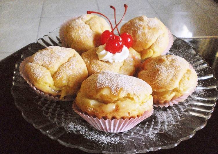 resep lengkap untuk KUE SUS ISI VLA