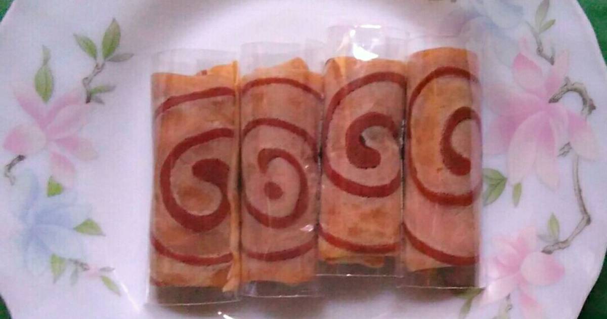 Resep dadar gulung motif Resep dadar gulung motif