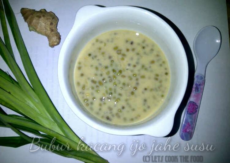 resep lengkap untuk Bubur kacang ijo jahe susu