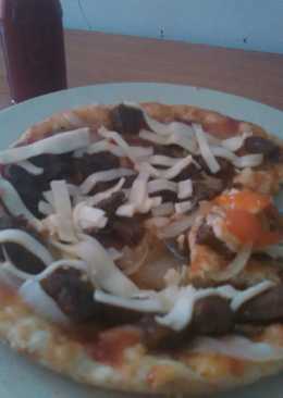 Pizza Magic com Beef Teriyaki and Cheese ala Evi