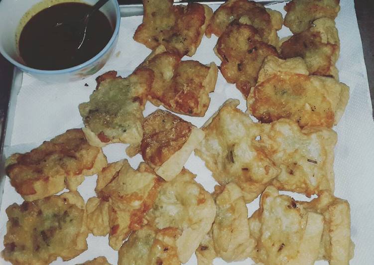 Resep Tahu pletok garing renyah dan sambal kecap kacang pedas By Off