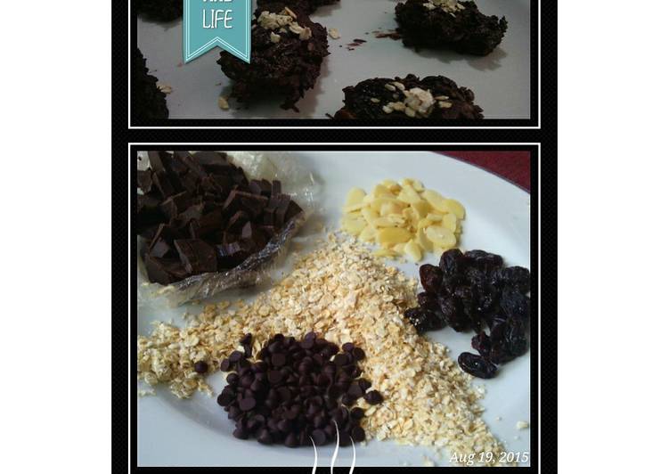 gambar untuk resep makanan Havermout Choco Cookies