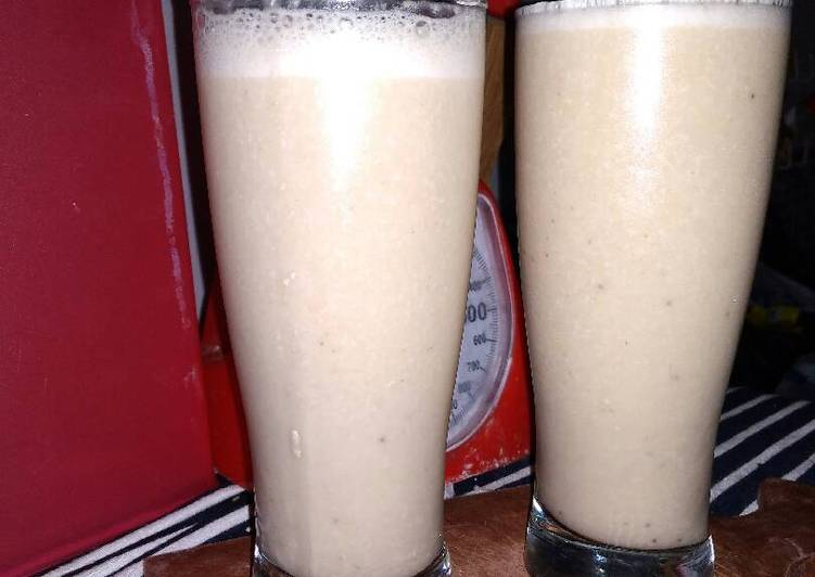 gambar untuk cara membuat Smoothies pisang sarapan sehat