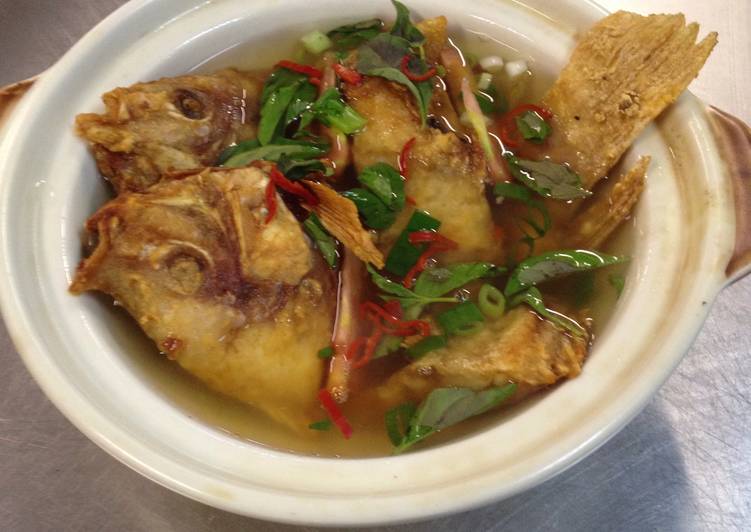 resep masakan Sup bening ikan nila merah