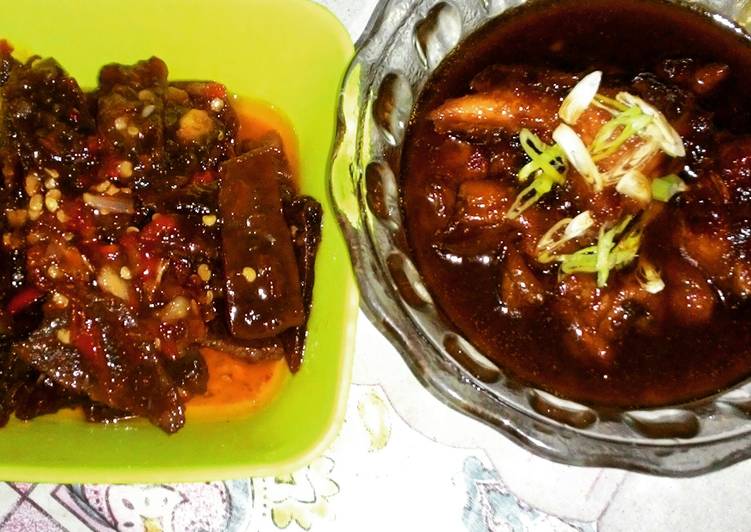 bahan dan cara membuat semur ayam dan dendeng balado