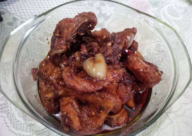 Resep Ayam  Kecap  Pedas Bawang Bombay oleh Mulyani Trisno 